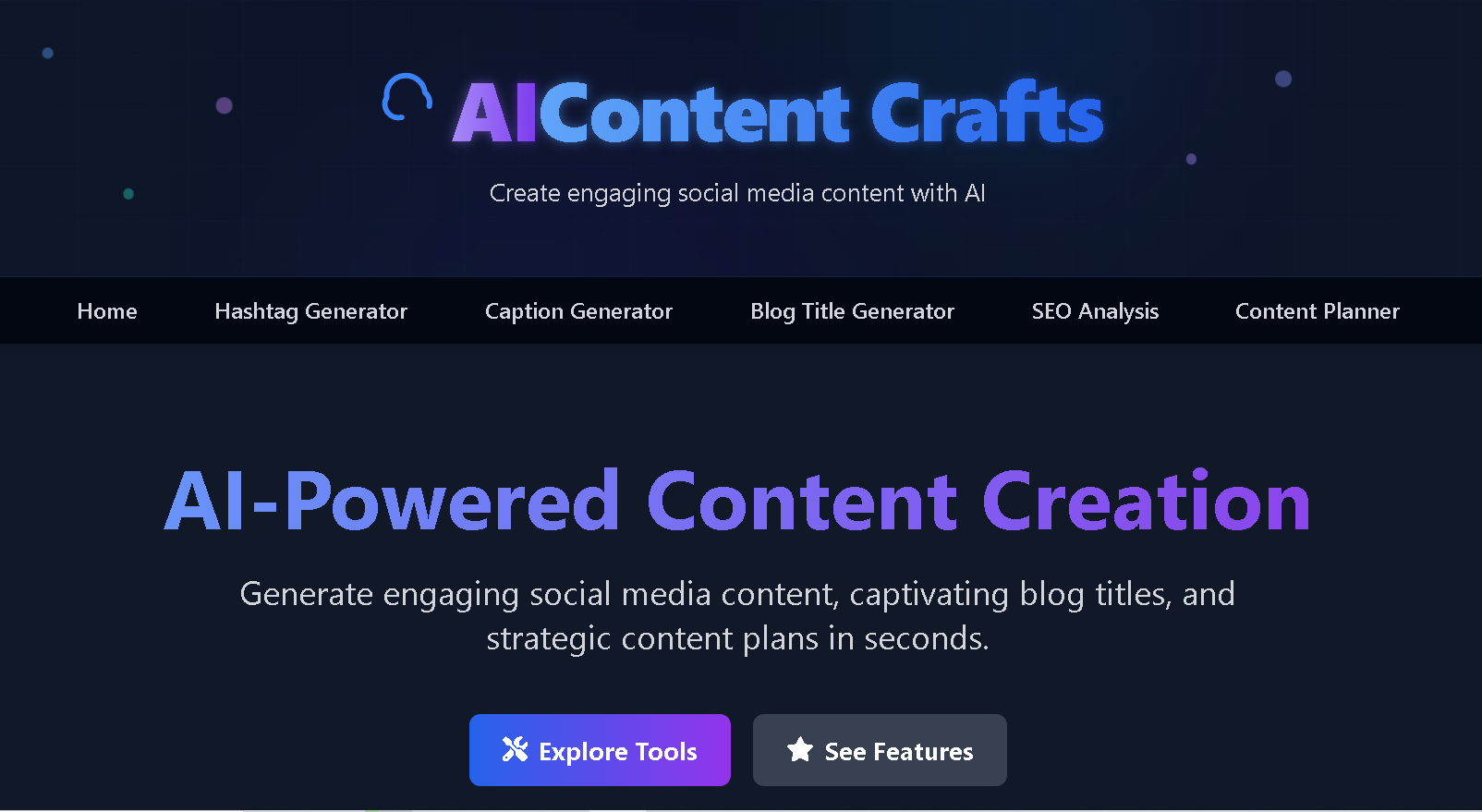 AI Content Crafts Platform